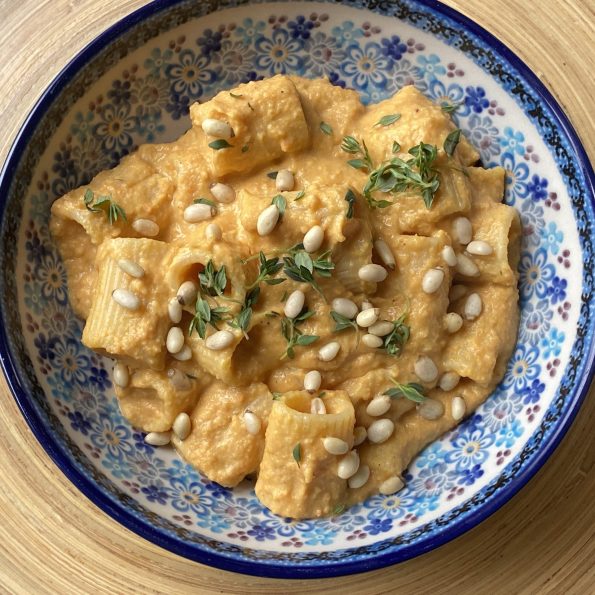 Rigatoni met romige saus