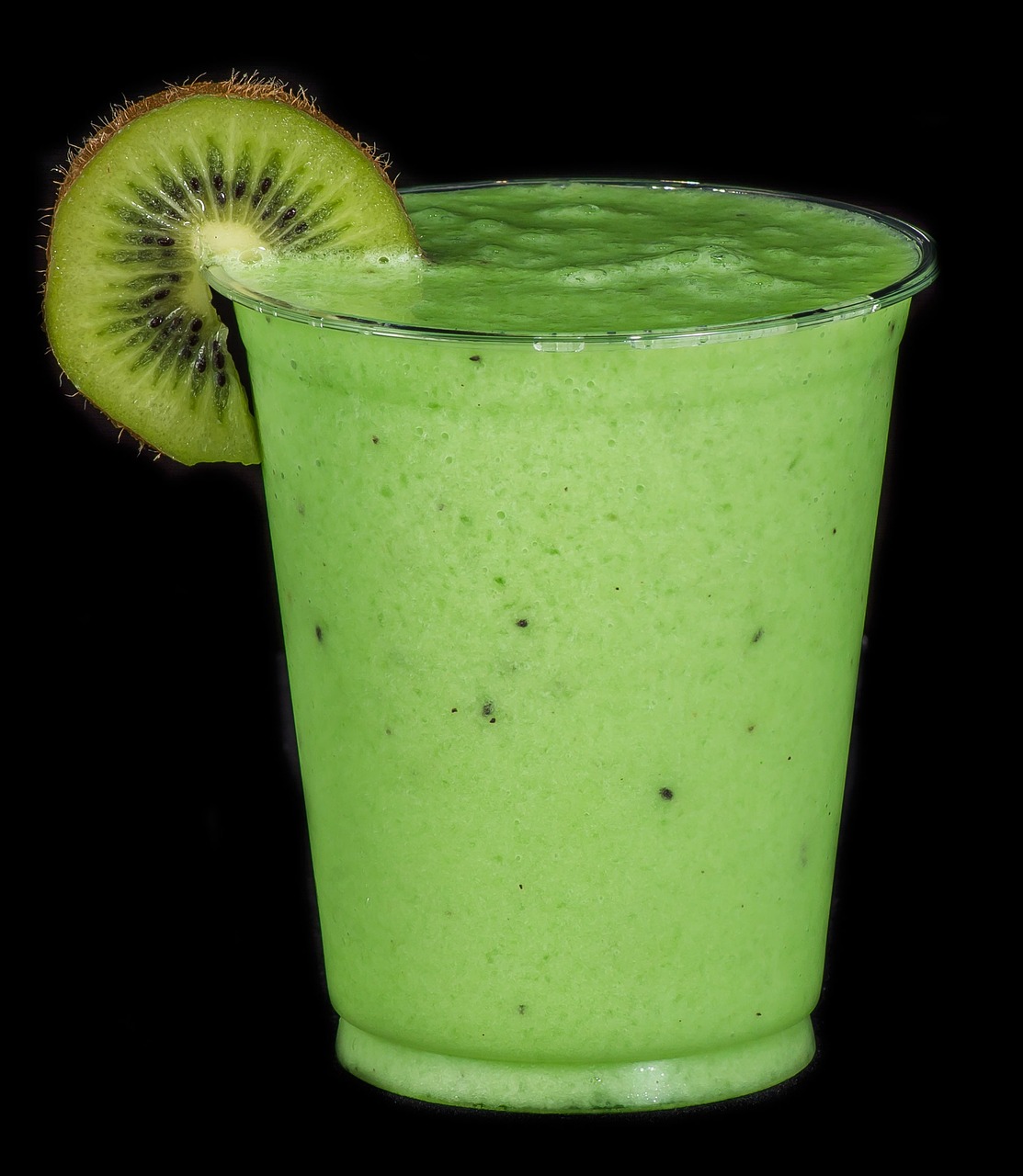 groene smoothie met spinazie en kiwi