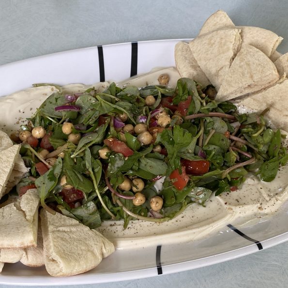 kikkererwtensalade met postelein