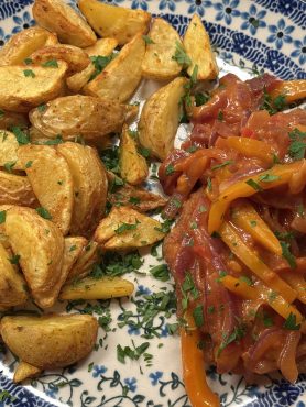 Schnitzel stroganoff, maar dan anders