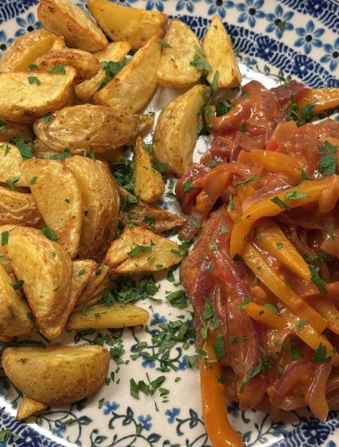 Schnitzel stroganoff, maar dan anders