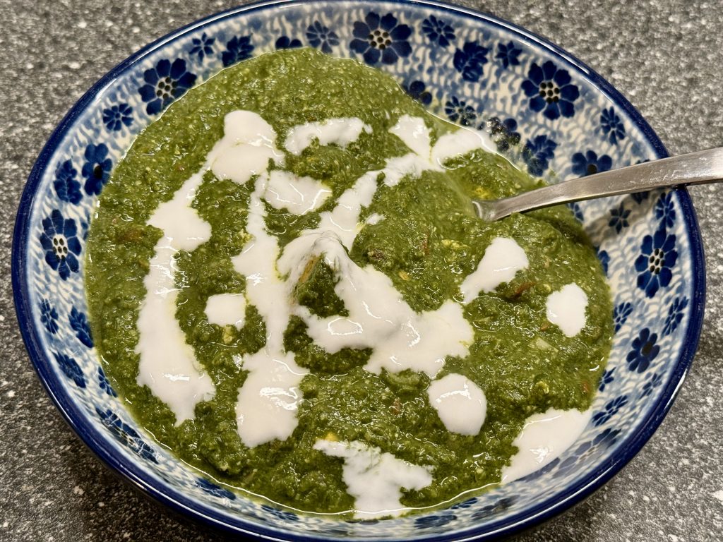 palak tofu