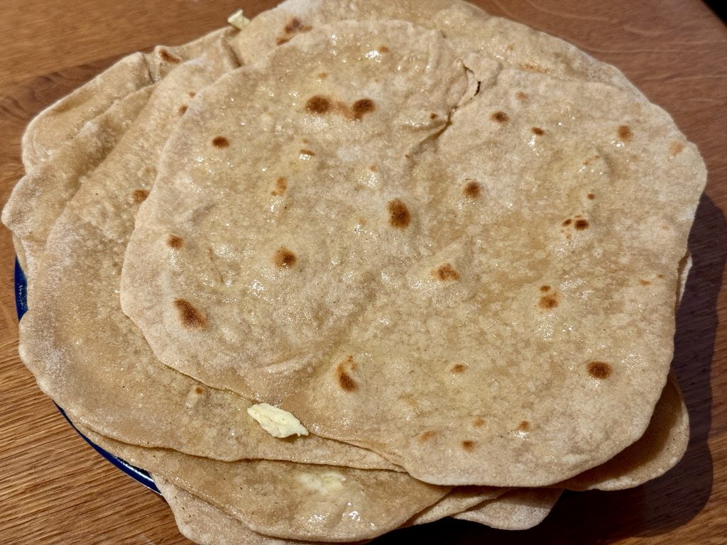 Een stapeltje roti’s