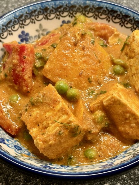 Gekruide tofu curry