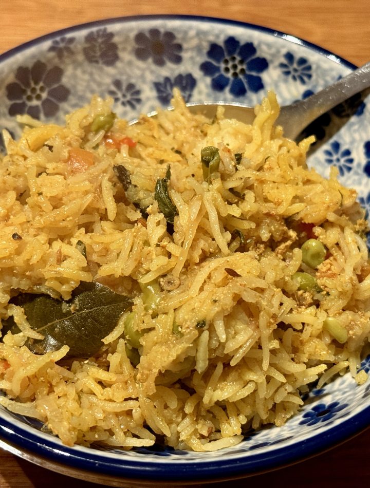 Schaaltje met biryani